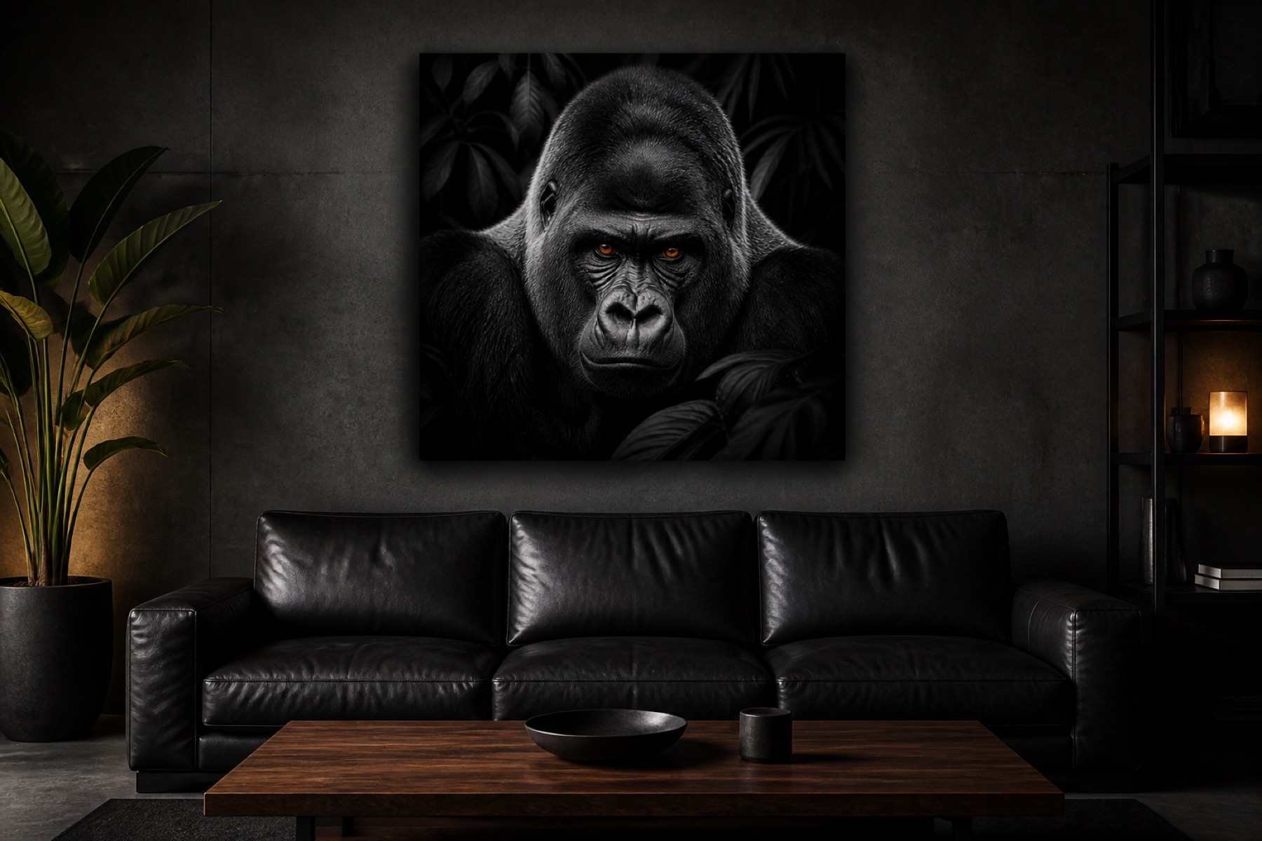 Gorillan hehku canvas-taulu