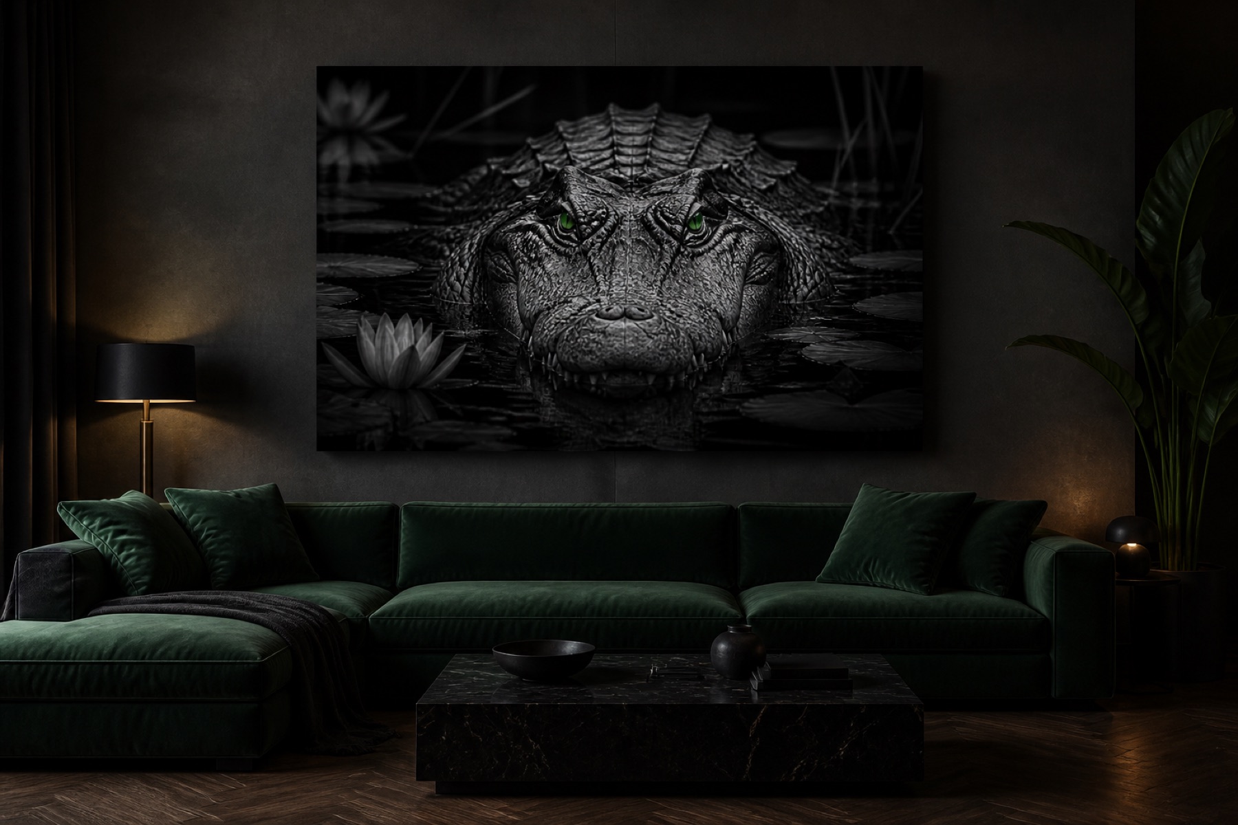 Krokotiilin smaragdi canvas-taulu