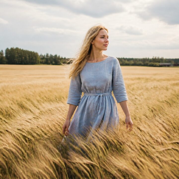 Tuuli vehnassa canvas-taulu