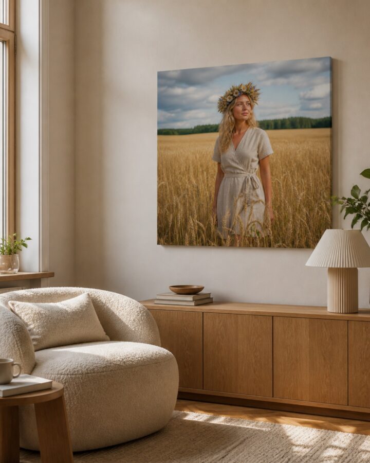 Kesan kruunu nelio canvas-taulu