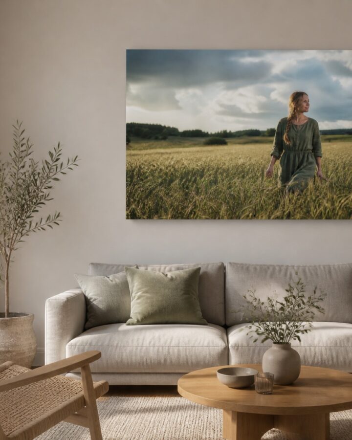 Sateen jalkeen vaaka canvas-taulu