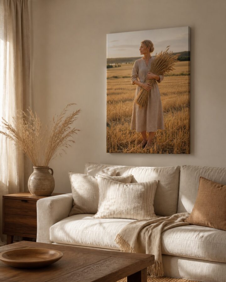 Lyhde sylissa pysty canvas-taulu
