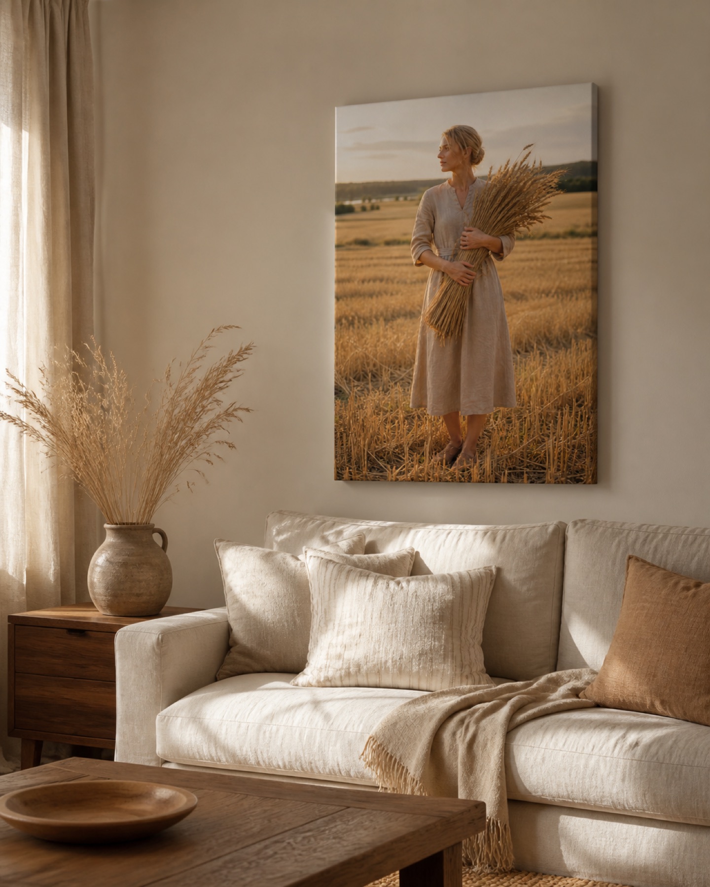 Lyhde sylissa pysty canvas-taulu