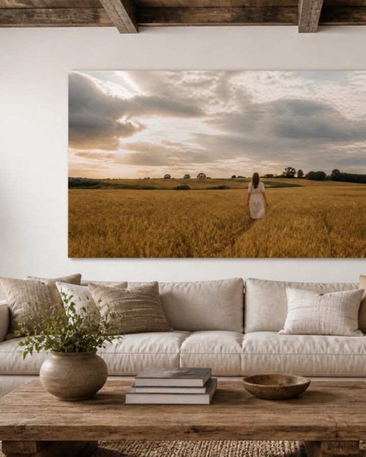 Pohjolan valo vaaka canvas-taulu
