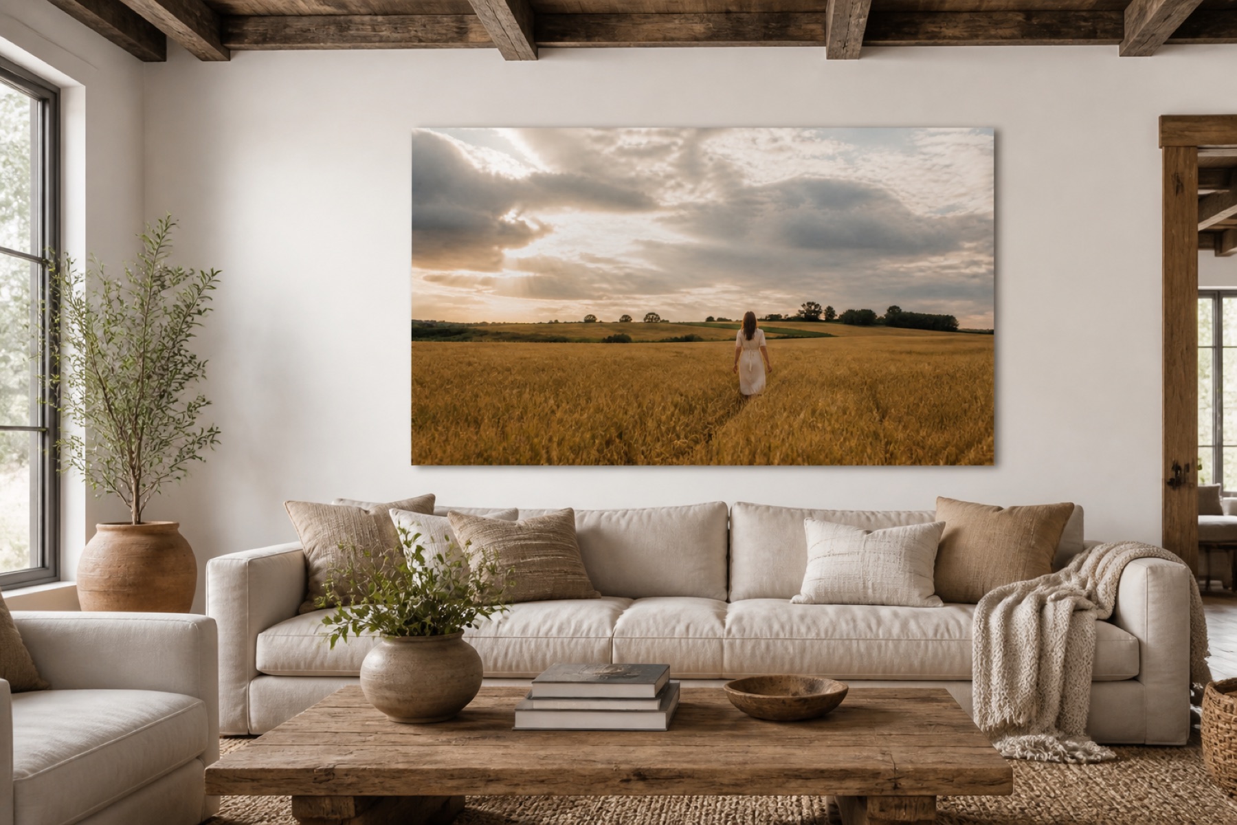 Pohjolan valo vaaka canvas-taulu