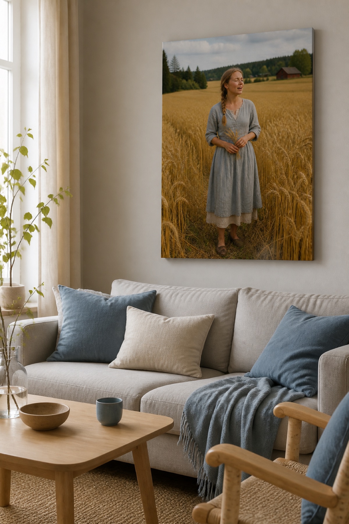 Pellon laulu pysty canvas-taulu