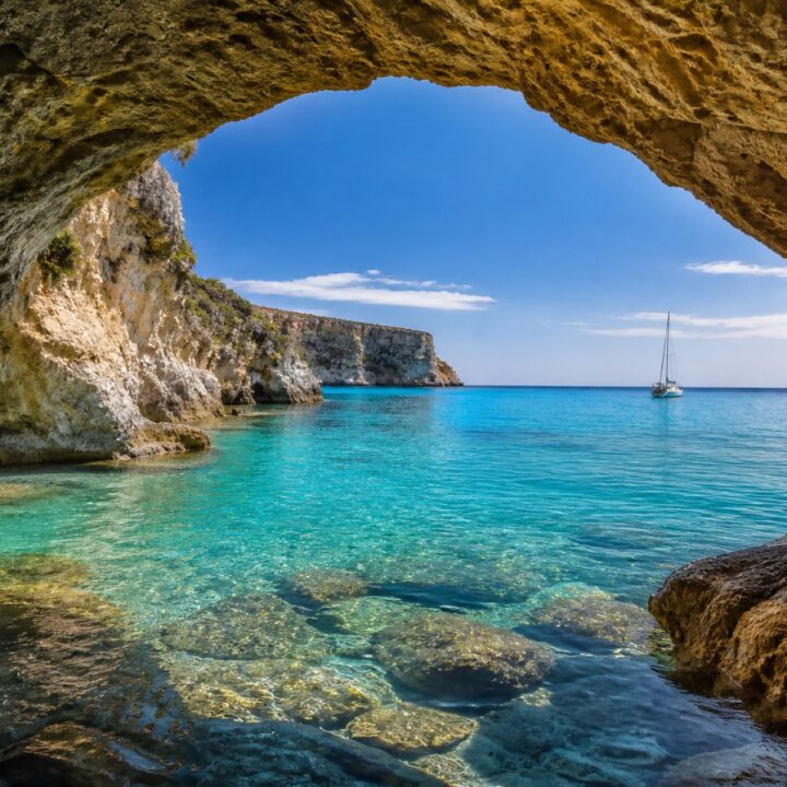 Sardinian meriluola canvas-taulu