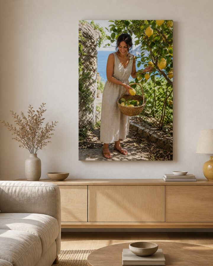 Caprin sitruunankorjuu pysty canvas-taulu