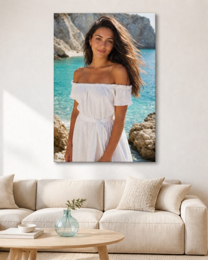 Valimeren katse pysty canvas-taulu