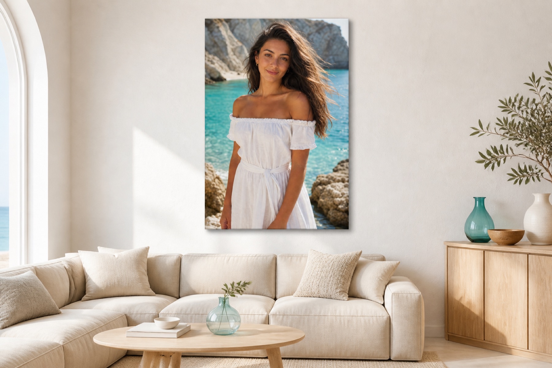 Valimeren katse pysty canvas-taulu